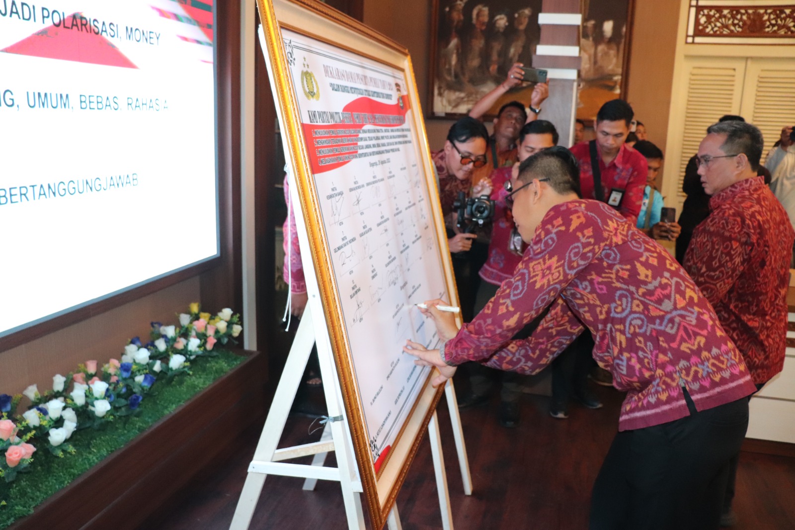 Bawaslu Hadiri Deklarasi Damai