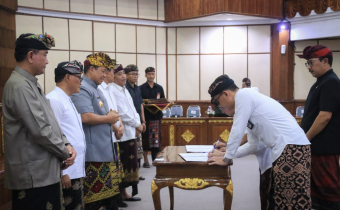 Penandatanganan Pendanaan Pemilukada 2024